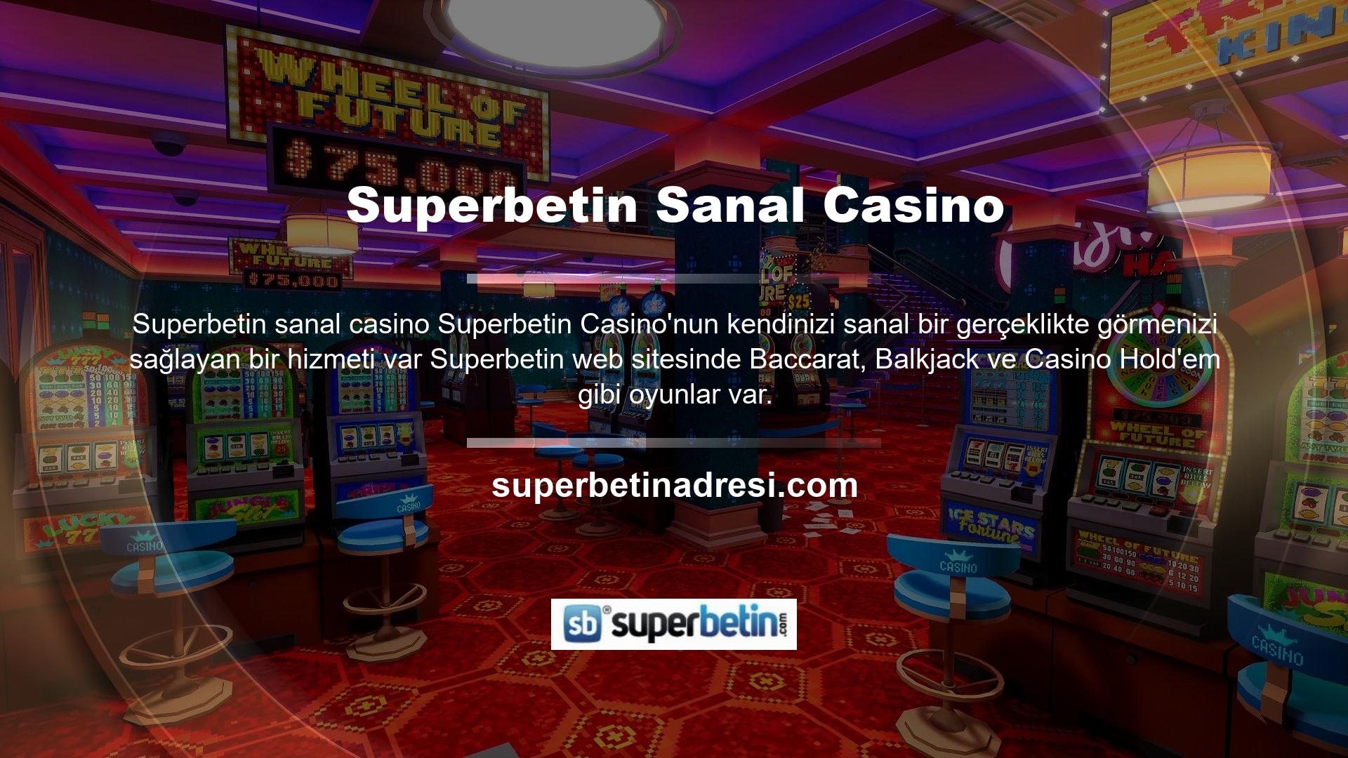 Son derece profesyonel tasarım onu Superbetin en popüler kısımlarından biri haline getiriyor